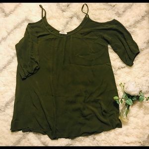 Plus Size Cold Shoulder Spring Summer Top